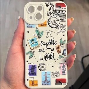 Explore the World Phone Case - Cream